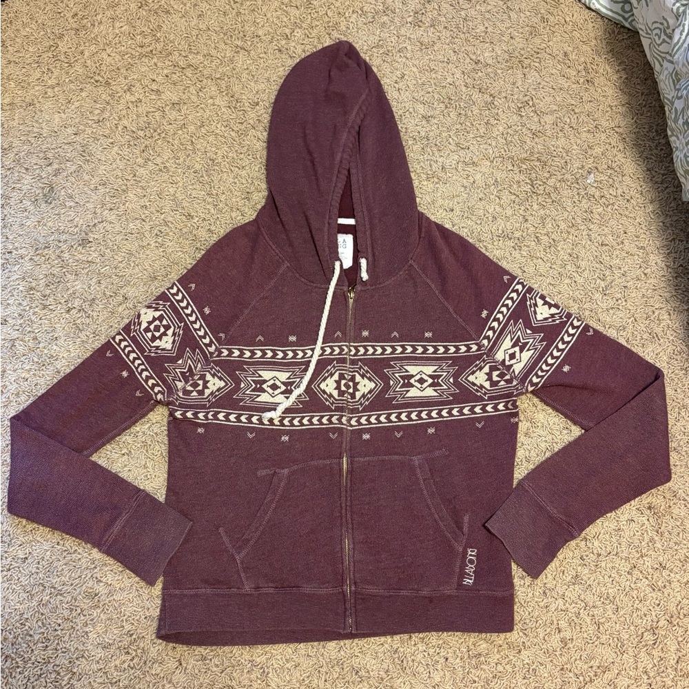 ⭐️ Billabong Red and White Graphic Sweatshirt Relaxed Fit